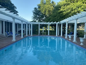 Huge pool out back. Lots of lounging options