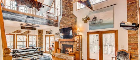 Lake Lure Vacation Rental | 4BR | 2.5BA | 3,500 Sq Ft | Stairs Required