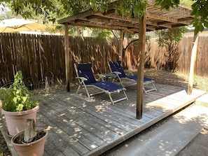 Lounge chairs for relaxing.
