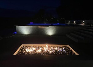 Relax in style by the new firepit