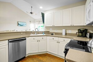Fully stocked kitchen to prep your meals.
