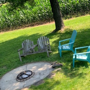 Outdoor campfires beside the field. Roasters, chairs, etc. always included.