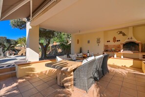 Outdoor dining area