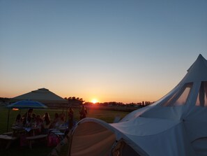 Sunset view from Valentina's paddock