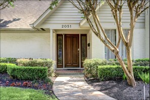 Doors have electronic entry keypads. No need to carry keys.