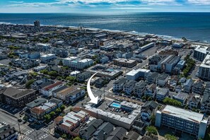 Proximity of the property to the beach & boardwalk
