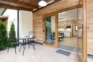 Terrace/patio with garden furniture great for relaxing.