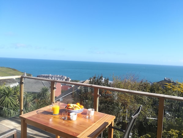 Panoramic sea view from the terrace