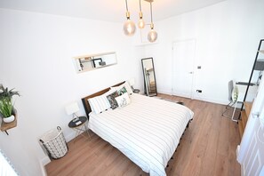 Bedroom is on the ground floor. 