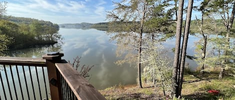 View from top of deck stairs.