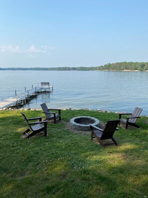 Firepit by the lake!