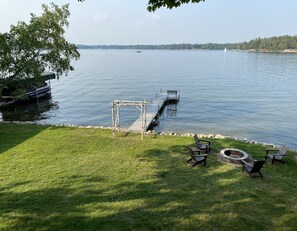 View from deck overlooking Rush Lake