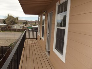 Upstairs backside balcony