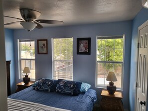 Dream Room.  Upstairs Master Bedroom with King Bed.  Recently painted.