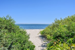 Path to ocean from back yard - 229 Scatteree Road Chatham Cape Cod - New England Vacation Rentals