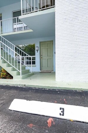 1 dedicated parking space is located directly in front of the entrance to your apartment