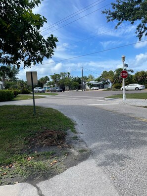 End of our driveway - Gulf of Mexico drive - Public beach access in view.