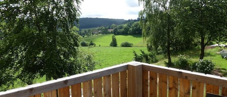 Ausblick von dem Balkon