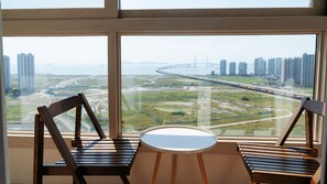 Blick vom Balkon