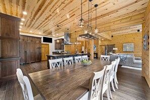 Dining area.  Seats up to 12.  6 additional bar stools.