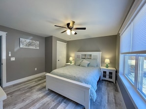 Master bathroom with large walk in shower.