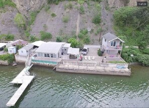 Located on Cayuga Lake!
Main House~Guest House~Cabana~Dock-Carport