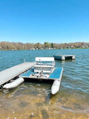 Paddle boat, dock #1, swim platform