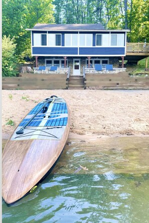 Paddle board, canoe, row boat, 2 kayaks-use at own risk. Must wear life jacket. 