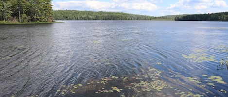 154 Acre sportsman's Pond, for fishing & boating.   Flat boards to swim off.