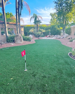 Two putting holes!