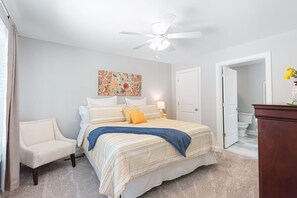 Main floor bedroom with bath attached.