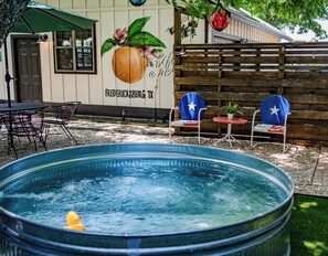Backyard Sitting areas w/Cowboy Pool