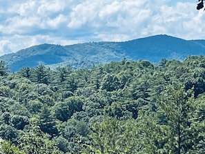View of Mountain range from deck
