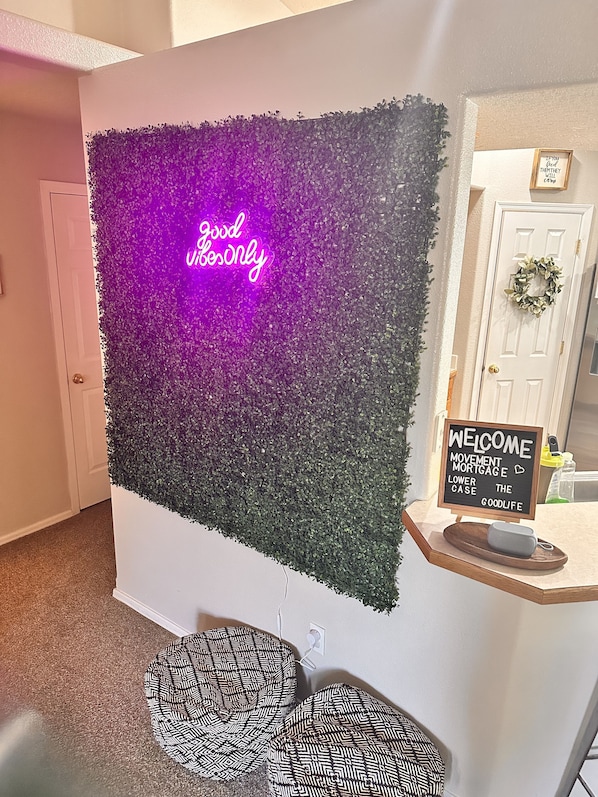 Upon entrance you'll know a selfie wall