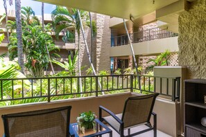 Enjoy your meal and cocktail from your lanai