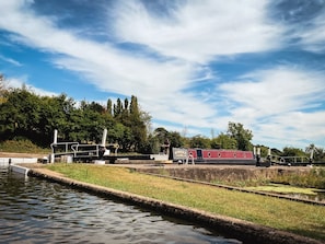 Smoke going through Knowle Locks