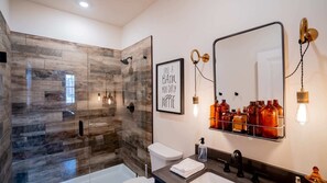 Rustic Wooden Tile Shower