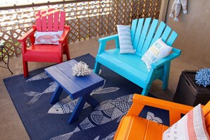 Enjoy the Patio Deck with Ocean View.
