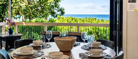 Ocean front dining