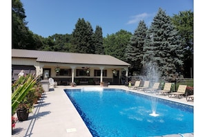 The 20 x 40 heated pool is open May 1 to Oct 31 weather permitting.