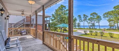 Dauphin Island Vacation Rental | 3BR | 2.5BA | 1,600 Sq Ft | Stairs Required