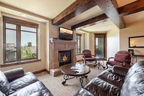 Wind down by the fireplace after an adventurous day on the mountain
