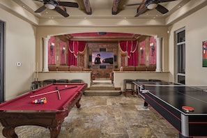 Full theater and game room
