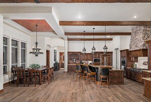 Spacious kitchen and living room space