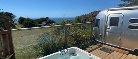 Hot tub with a view