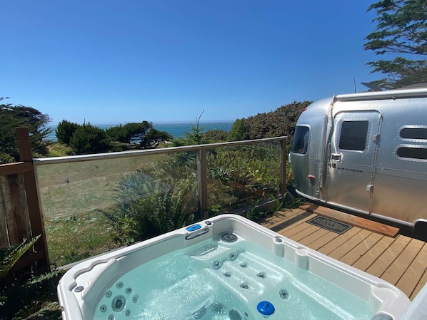 Hot tub with a view