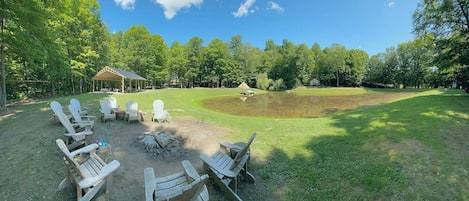 A view of the full Water to Wine Glampground Site