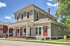 Exterior | Shared Front Porch | 1st-Floor Apartment