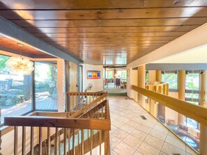 Front entry and stairs to lower level