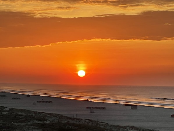 Your morning sunrise view from your private balcony!